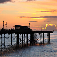 Buy canvas prints of Sunrise by Teignmouth Pier by Rosie Spooner