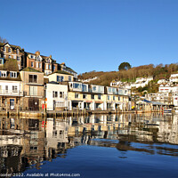 Buy canvas prints of Early morning reflections on The River Looe  by Rosie Spooner