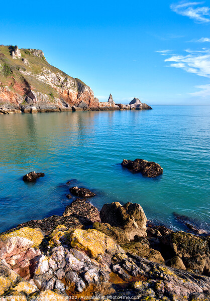 Turquoise sea at Anstey's Cove in Torquay Picture Board by Rosie Spooner