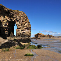 Buy canvas prints of Arch Rock and Chapel Rock at Perranporth Beach  by Rosie Spooner