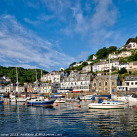 Buy canvas prints of Early morning view of West Looe  by Rosie Spooner