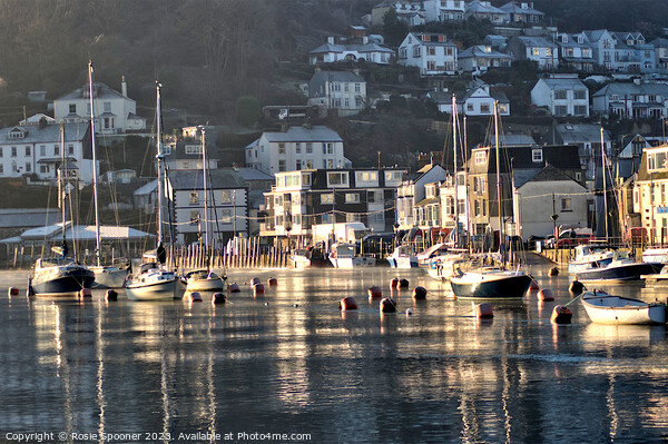 Early morning reflections on The River Looe just after sunrise Picture Board by Rosie Spooner