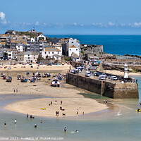 Buy canvas prints of Smeaton's Pier St Ives Cornwall by Rosie Spooner