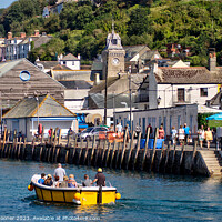 Buy canvas prints of The ferry across the River Looe by Rosie Spooner