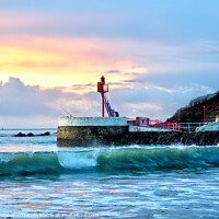 Buy canvas prints of Sunrise View of the Banjo Pier by Rosie Spooner