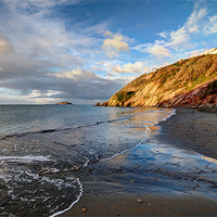 Buy canvas prints of Early morning at Millendreath Beach Looe by Rosie Spooner