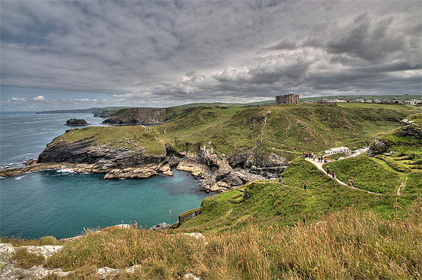 View from Tintagel Castle Picture Board by Rosie Spooner
