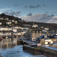 Buy canvas prints of Peaceful day on the Looe River by Rosie Spooner