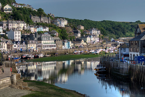  Low tide on the River Looe Picture Board by Rosie Spooner