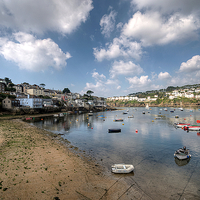 Buy canvas prints of  Polruan and Fowey on The River Fowey by Rosie Spooner