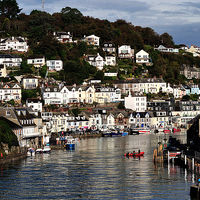Buy canvas prints of Early morning on the River Looe by Rosie Spooner