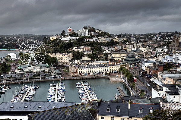  Looking down on Torquay Harbour and the Big Wheel Picture Board by Rosie Spooner
