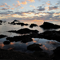 Buy canvas prints of  Meadfoot Beach Sunrise Torquay by Rosie Spooner