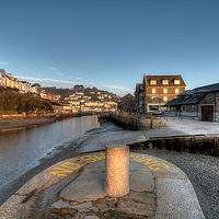 Buy canvas prints of  Early winter morning on the River Looe by Rosie Spooner