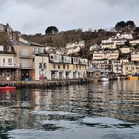 Buy canvas prints of  High Tide on the River Looe  by Rosie Spooner