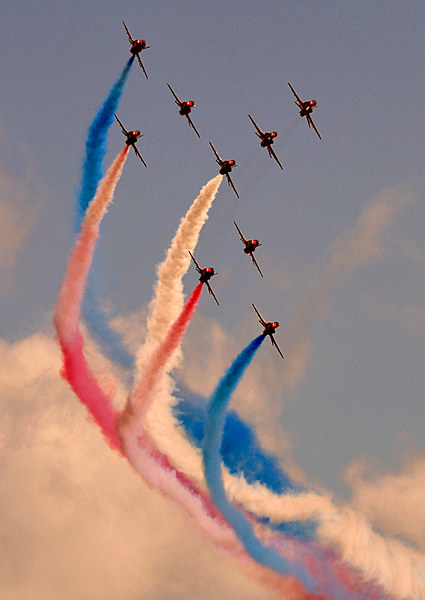  Red Arrows Airshow Picture Board by Rosie Spooner