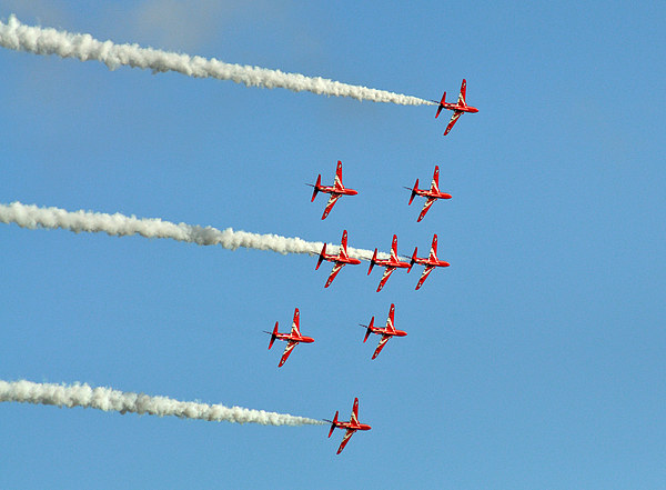  Red Arrows  Picture Board by Rosie Spooner