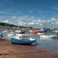 Buy canvas prints of  Teignmouth Back Beach  by Rosie Spooner