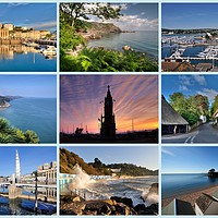 Buy canvas prints of Torquay Views around the Bay by Rosie Spooner
