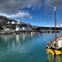 Buy canvas prints of Cornish Lugger on the River Looe  by Rosie Spooner