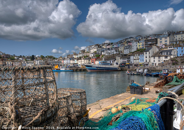 Lobster pots on the quay at Brixham Picture Board by Rosie Spooner