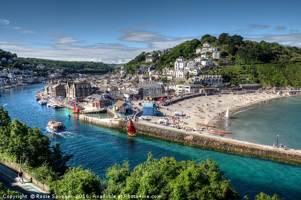 A busy summer's day on the River Looe  Picture Board by Rosie Spooner