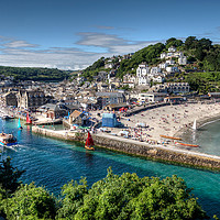 Buy canvas prints of A busy summer's day on the River Looe  by Rosie Spooner