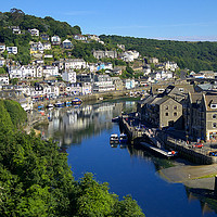 Buy canvas prints of The River Looe early on a summer's morning by Rosie Spooner