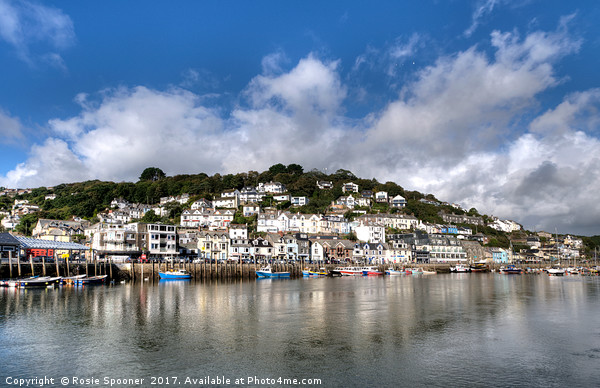 West Looe Viewed from East Looe across the River  Picture Board by Rosie Spooner