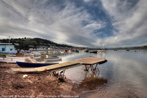 The old boat launch on Teignmouth Back Beach Picture Board by Rosie Spooner