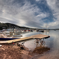 Buy canvas prints of The old boat launch on Teignmouth Back Beach by Rosie Spooner