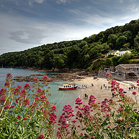 Buy canvas prints of The Cawsands Ferry by Rosie Spooner