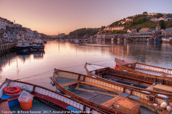 Sunset on The River Looe in South East Cornwall Picture Board by Rosie Spooner