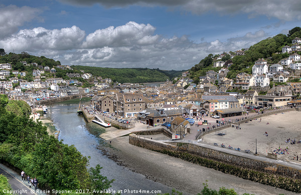 Low Tide on the River Looe in Cornwall Picture Board by Rosie Spooner