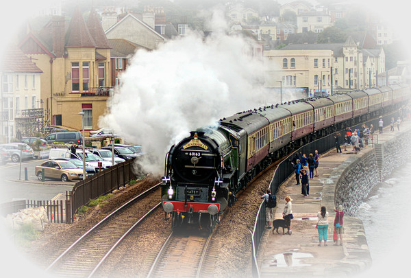 Steam train Tornado pulling the Cornishman Picture Board by Rosie Spooner