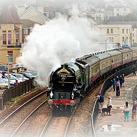 Buy canvas prints of Steam train Tornado pulling the Cornishman by Rosie Spooner