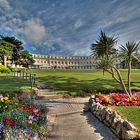 Buy canvas prints of The Osborne Hotel and grounds Torquay  by Rosie Spooner