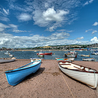 Buy canvas prints of Teignmouth Back Beach on The River Teign  by Rosie Spooner