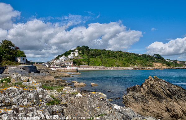 Looking towards East Looe and The Banjo Pier Picture Board by Rosie Spooner