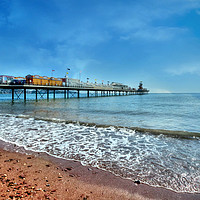 Buy canvas prints of Early morning by Paignton Pier by Rosie Spooner