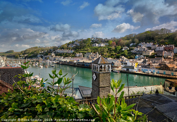 Looking down on The River Looe over the roof tops  Picture Board by Rosie Spooner