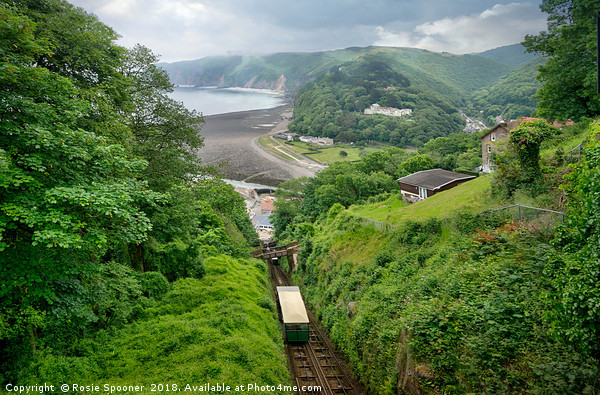 The Lynton and Lynmouth Cliff Railway North Devon Picture Board by Rosie Spooner