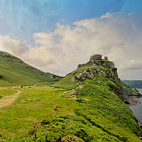 Buy canvas prints of Approaching Valley of the Rocks in North Devon by Rosie Spooner