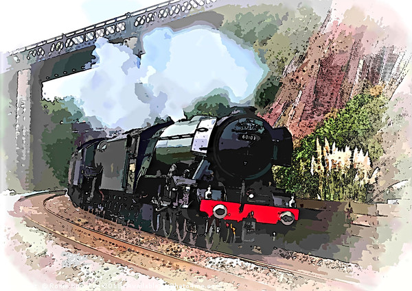 The Flying Scotsman passing Teignmouth on way to D Picture Board by Rosie Spooner