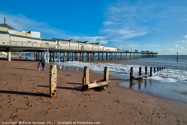 Teignmouth Pier and Groyne in South Devon Picture Board by Rosie Spooner