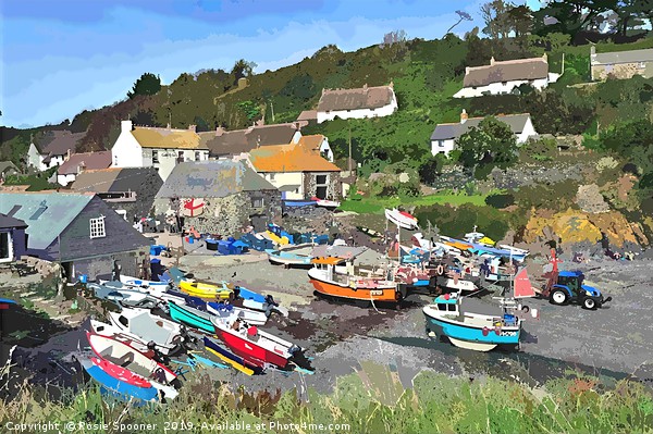 Cadgwith Cove on the Lizard Peninsula in Cornwall Picture Board by Rosie Spooner
