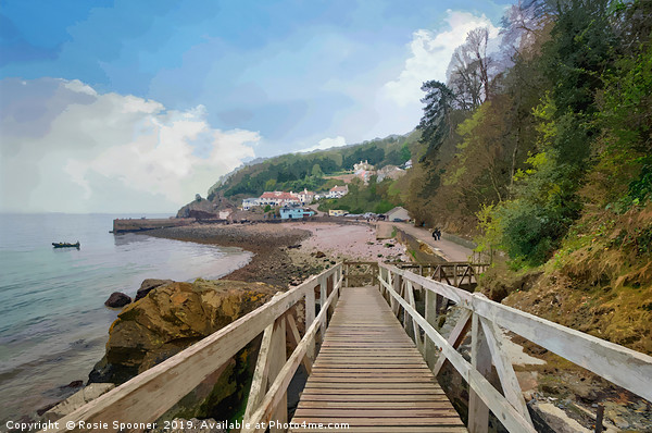 Approaching Babbacombe Beach in Torquay  Picture Board by Rosie Spooner