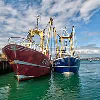 Buy canvas prints of Fishing Trawlers at Brixham by Rosie Spooner