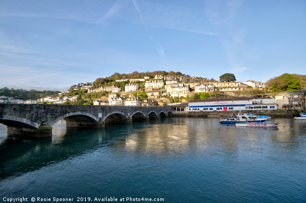 Early morning sunshine by Looe Bridge Picture Board by Rosie Spooner