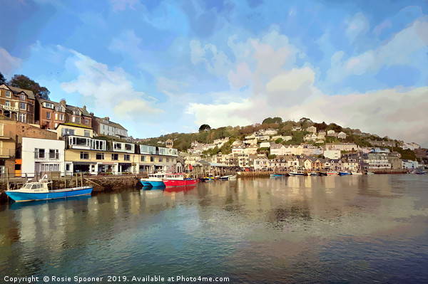Early morning on The River Looe in Cornwall Picture Board by Rosie Spooner